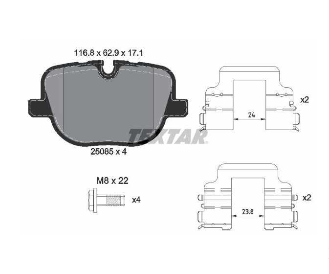 Pastilha de Freio Traseira Range Rover / Sport 5.0