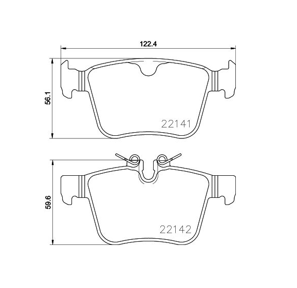 Pastilha de Freio Traseira Jaguar XF XE / Volvo XC60 XC90